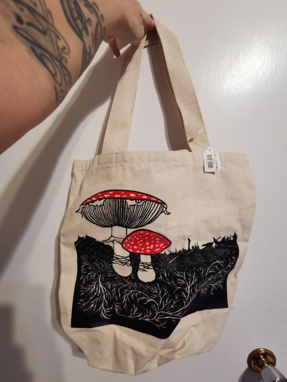 NWT Mushroom tote (recycled cotton)